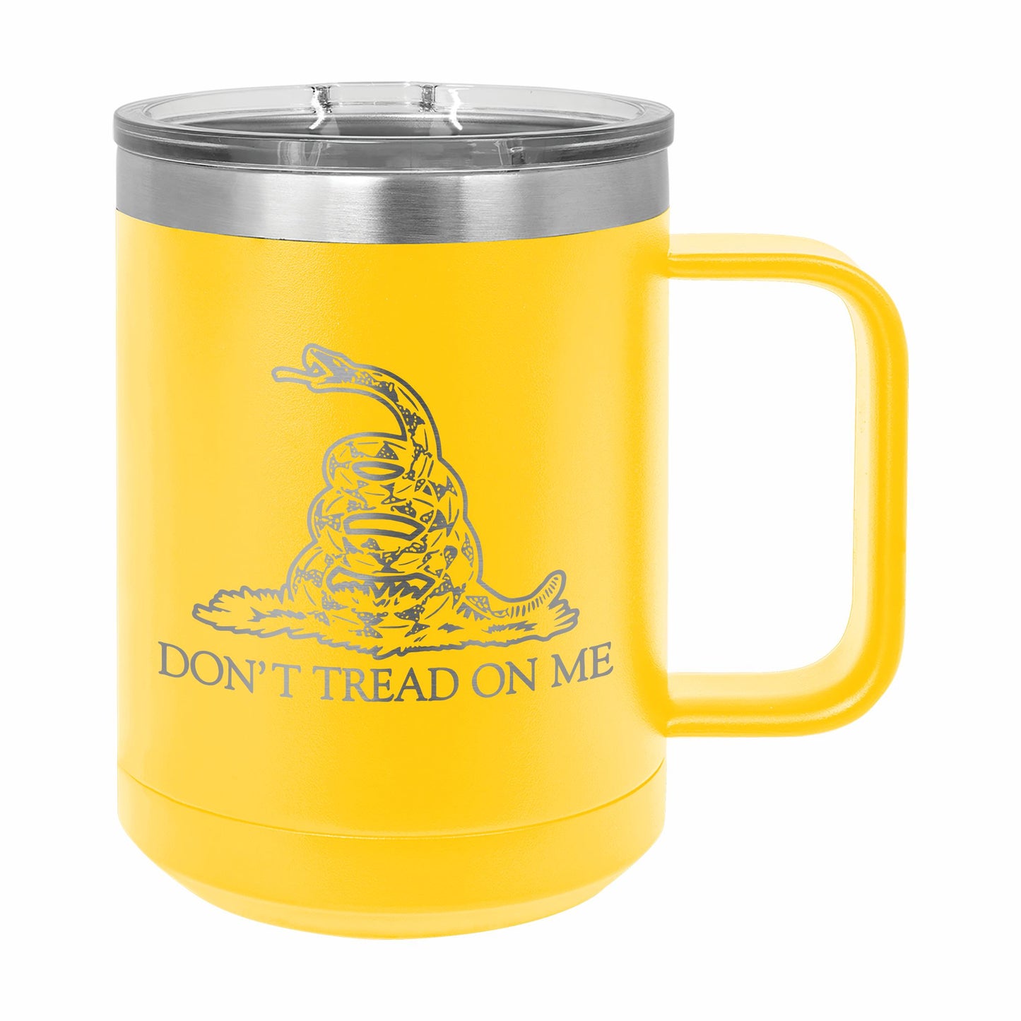 Don't Tread On Me Laser Etched Insulated Coffee Cup Tumbler / Father's Day Gift / Valentine's Day Gift