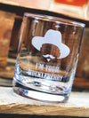 Doc Holliday I'm Your Huckleberry  Whiskey Glass Set    / Father's Day Gift