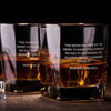Winston Churchill Quote Whiskey Glass    / Father's Day Gift