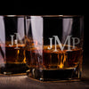 Monogrammed Whiskey Glass Set    / Father's Day Gift