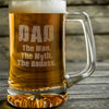 DAD The Man The Myth The Badass Beer Mug    / Father's Day Gift