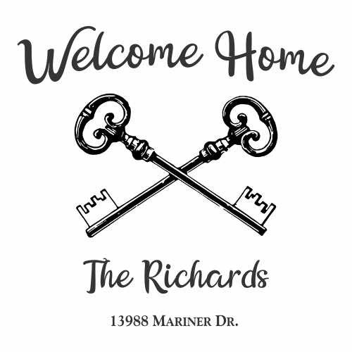 Welcome Home Engraved Personalized Beer Mug Realtor Gift for New Homeowners - 25oz Beer Mug / Father's Day Gift / Valentine's Day Gift