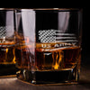 Army American Flag Whiskey Glass Set    / Father's Day Gift