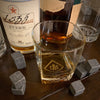Monogrammed Whiskey Glasses Set  Diamond Monogram    / Father's Day Gift