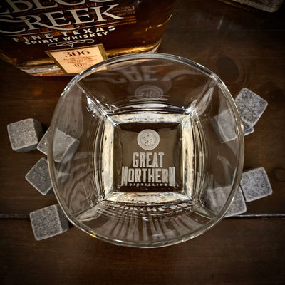 Corporate Logo  Your Logo Engraved Whiskey Glasses  Bottom    / Father's Day Gift