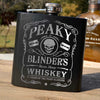 Peaky Blinders Whiskey Flask  Laser Etched    / Father's Day Gift