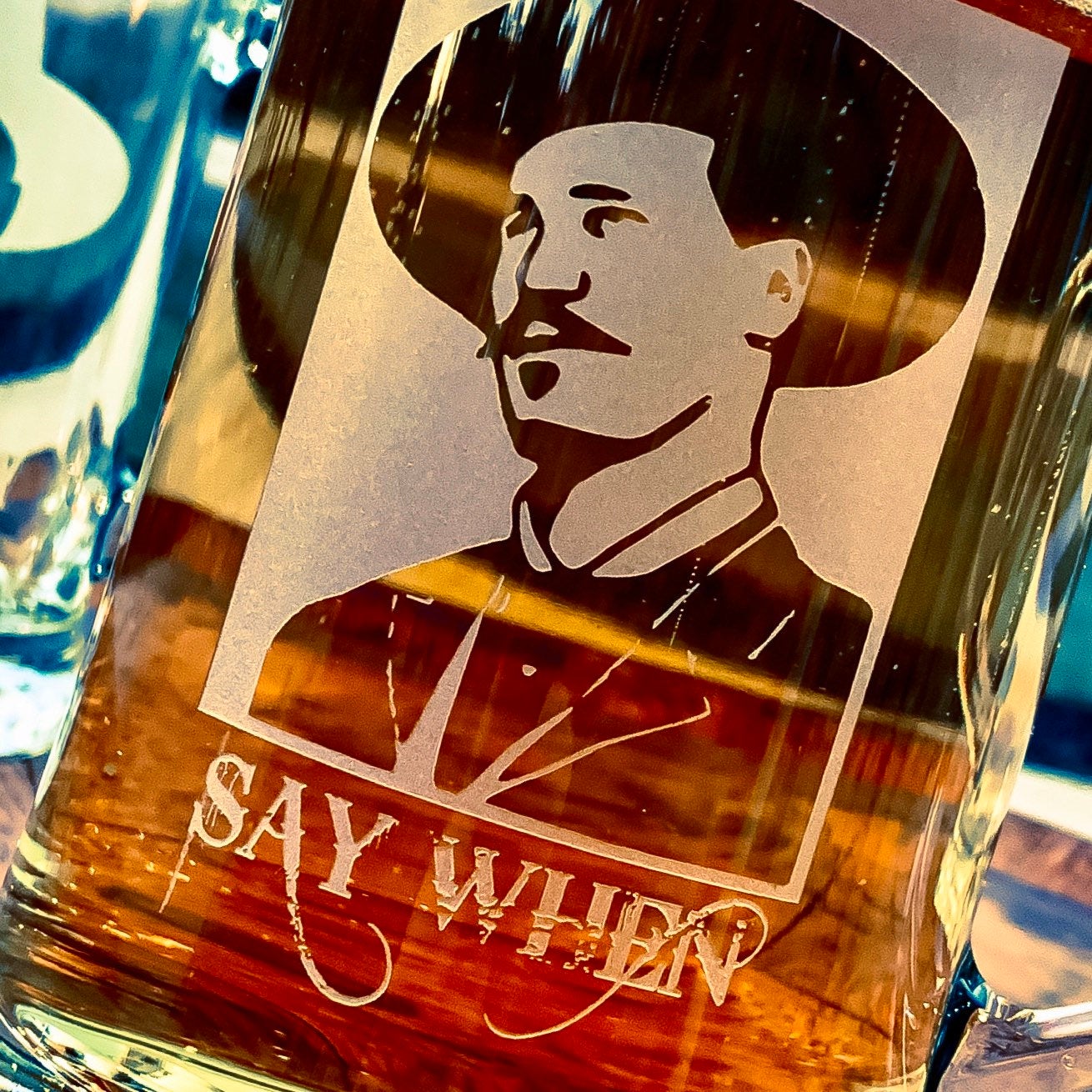 Doc Holliday Say When Glass Beer Mug / Father's Day Gift / Valentine's Day Gift