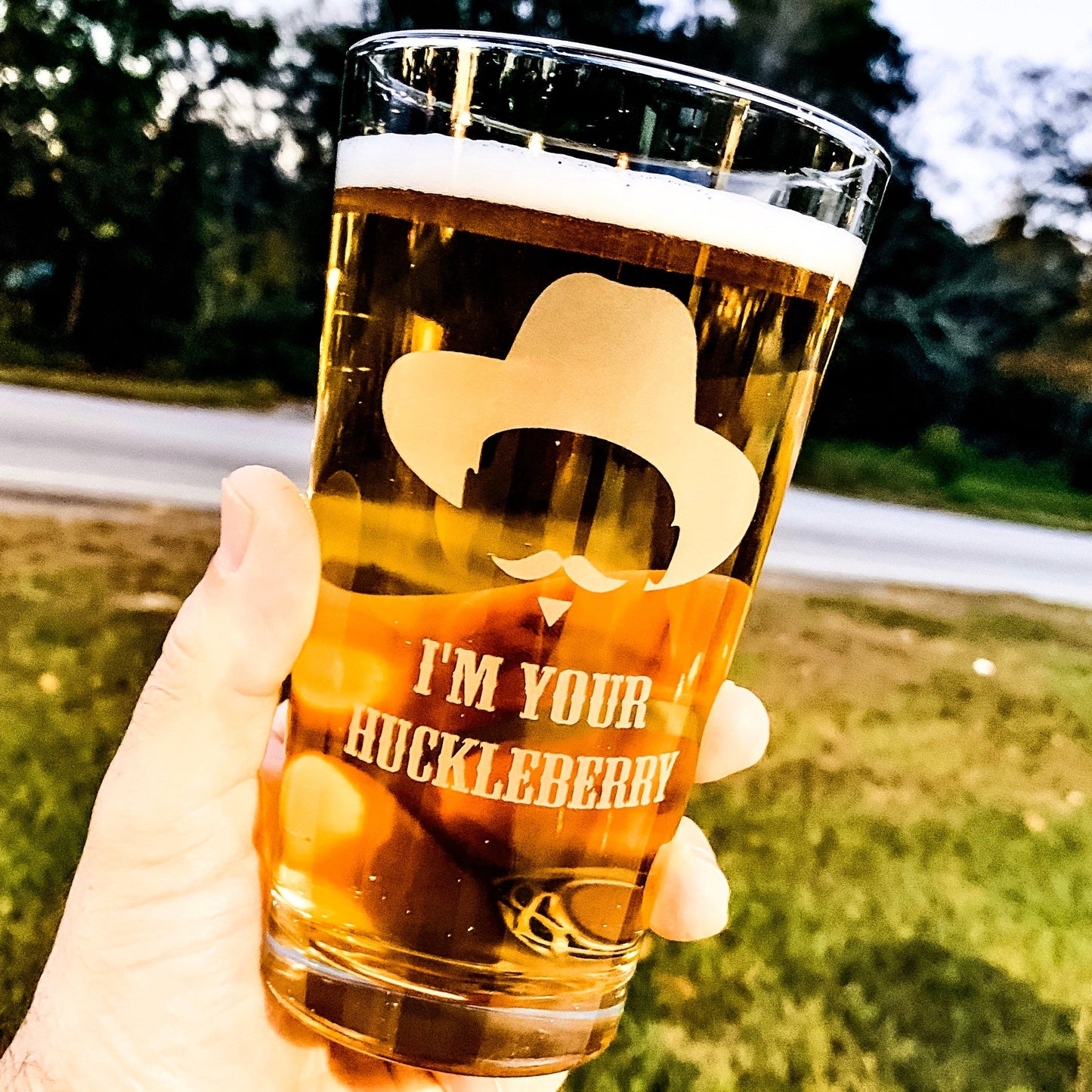 Doc Holliday I’m your Huckleberry Pint Glass / Father's Day Gift