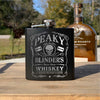 Peaky Blinders Whiskey Flask  Laser Etched    / Father's Day Gift