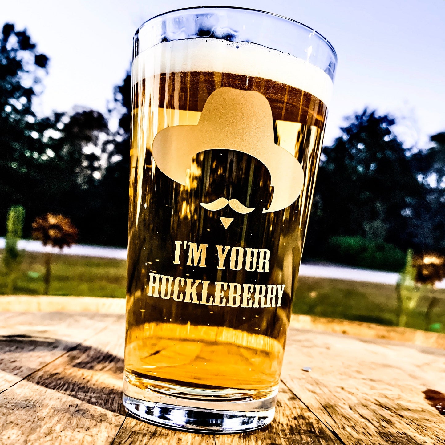 Doc Holliday I’m your Huckleberry Pint Glass / Father's Day Gift