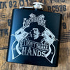 Doc Holliday Forgive Me - Laser Etched Flask    / Father's Day Gift