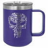 Punisher Guns Skull Etched Coffee Tumbler    / Father's Day Gift