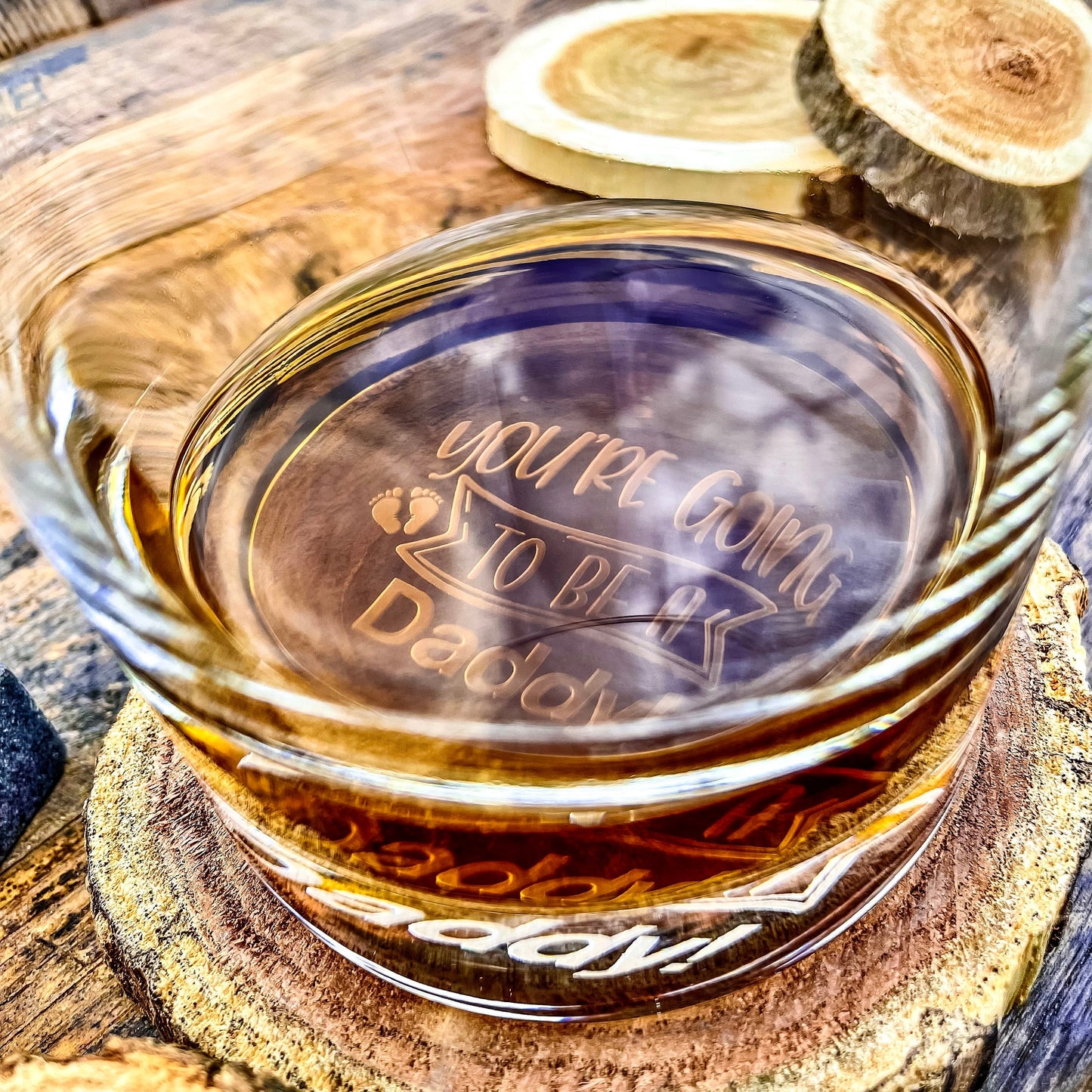 You're Going To Be A Dad Whiskey Glass    / Father's Day Gift / Valentine's Day Gift