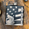 Don’t Tread On Me Etched Whiskey Flask    / Father's Day Gift
