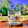 Farm Scenery - 360 Engraved Bourbon Whiskey Glass   / Father's Day Gift