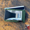 Distressed Thin Blue, Red, Green Line / Slim Metal Wallet / Etched Flag / RFID Blocking /  Etched Money Clip  / Father's Day Gift