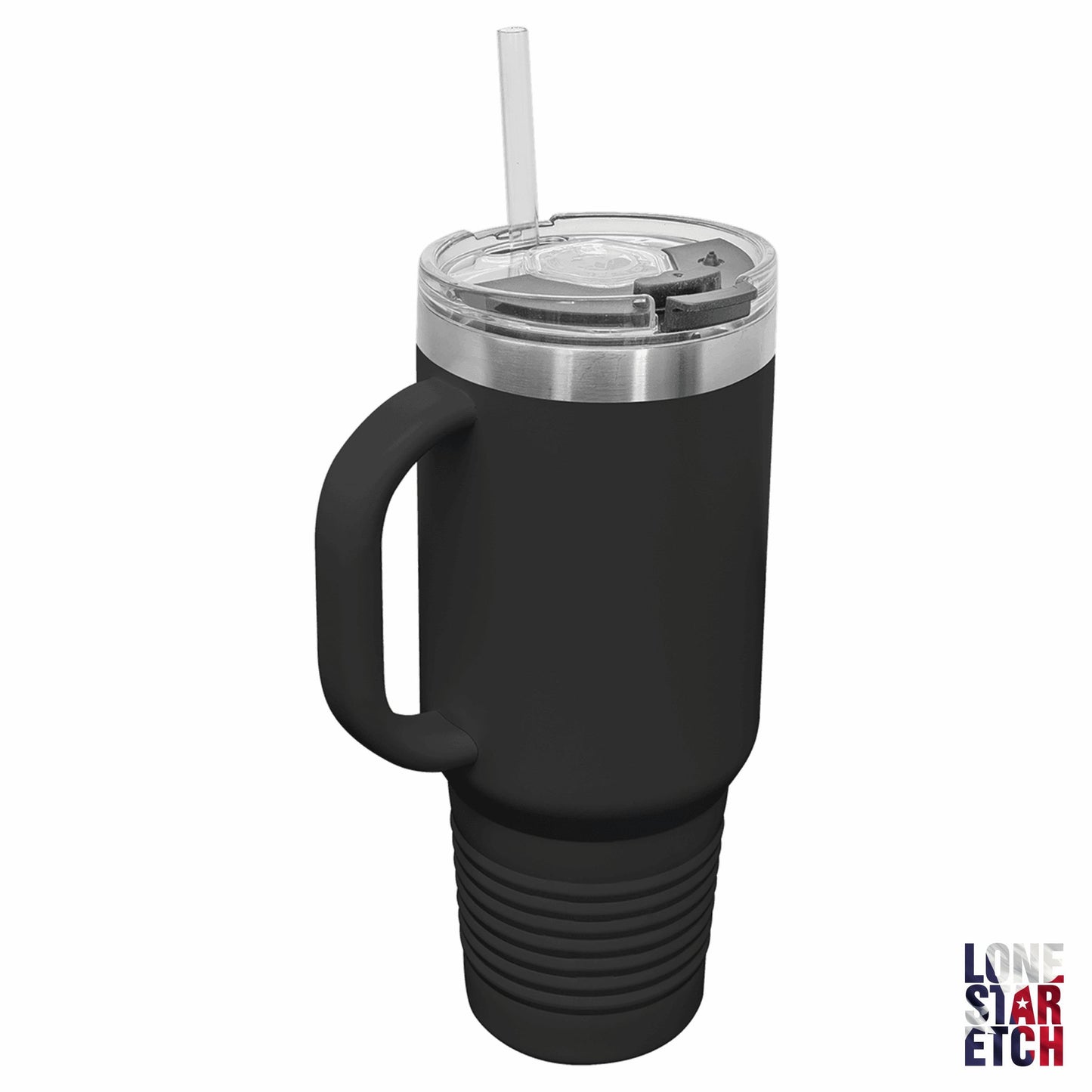 Doc Holliday Squad Hell's Coming With Me / 40oz Insulated Tumbler with Handle & Straw / Powder Coated / Laser Etched / Father's Day Gift / Valentine's Day Gift