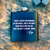 Rip Quote - Laser Etched Flask    / Father's Day Gift
