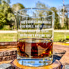 Rip Wheeler Quote Whiskey Glass  Sharks and Minnows / Father's Day Gift