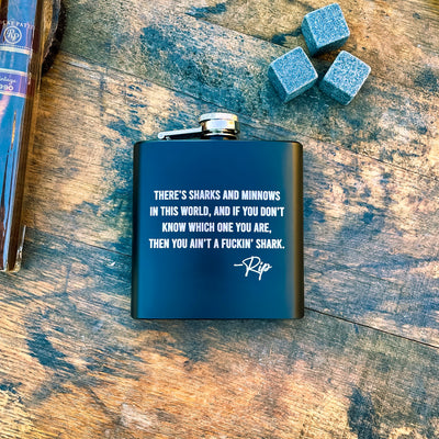 Rip Quote - Laser Etched Flask    / Father's Day Gift