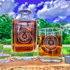 Texas State Seal Engraved Whiskey Decanter or Decanter Set    / Father's Day Gift