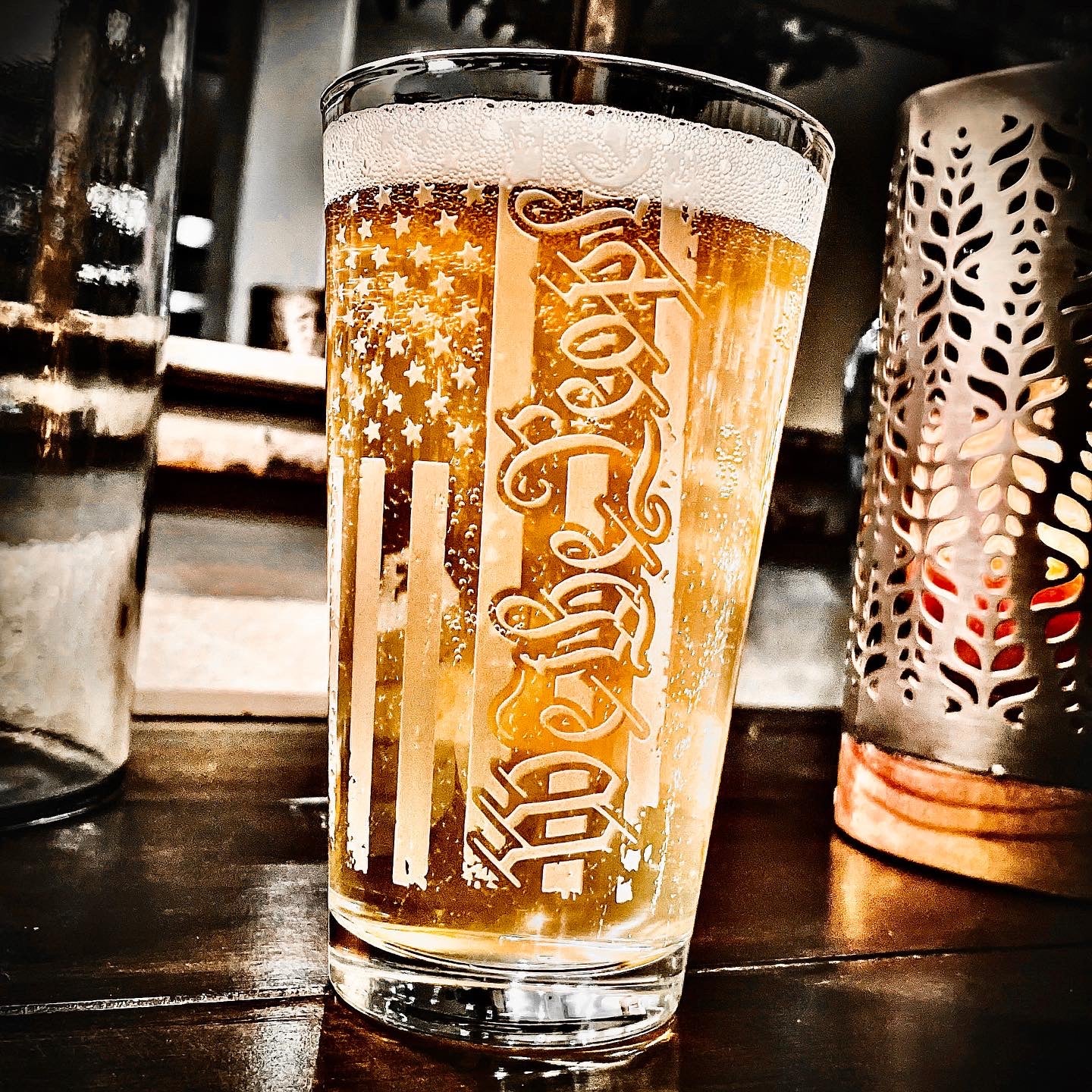 We The People American Flag Pint Glass / Father's Day Gift