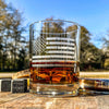 American Flag Whiskey Glass     / Father's Day Gift