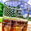Pledge of Allegiance American Flag  Wrapped Pledge of Allegiance Glass  Engraved Whiskey Decanter or Decanter Set of 3    / Father's Day Gift