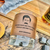 Ron Swanson Half A** Engraved Leatherette Whiskey Glass