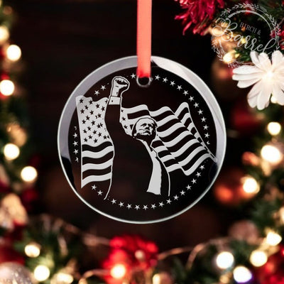 Trump Christmas Ornament |  Trump 2024 Fight Fist | 47th President