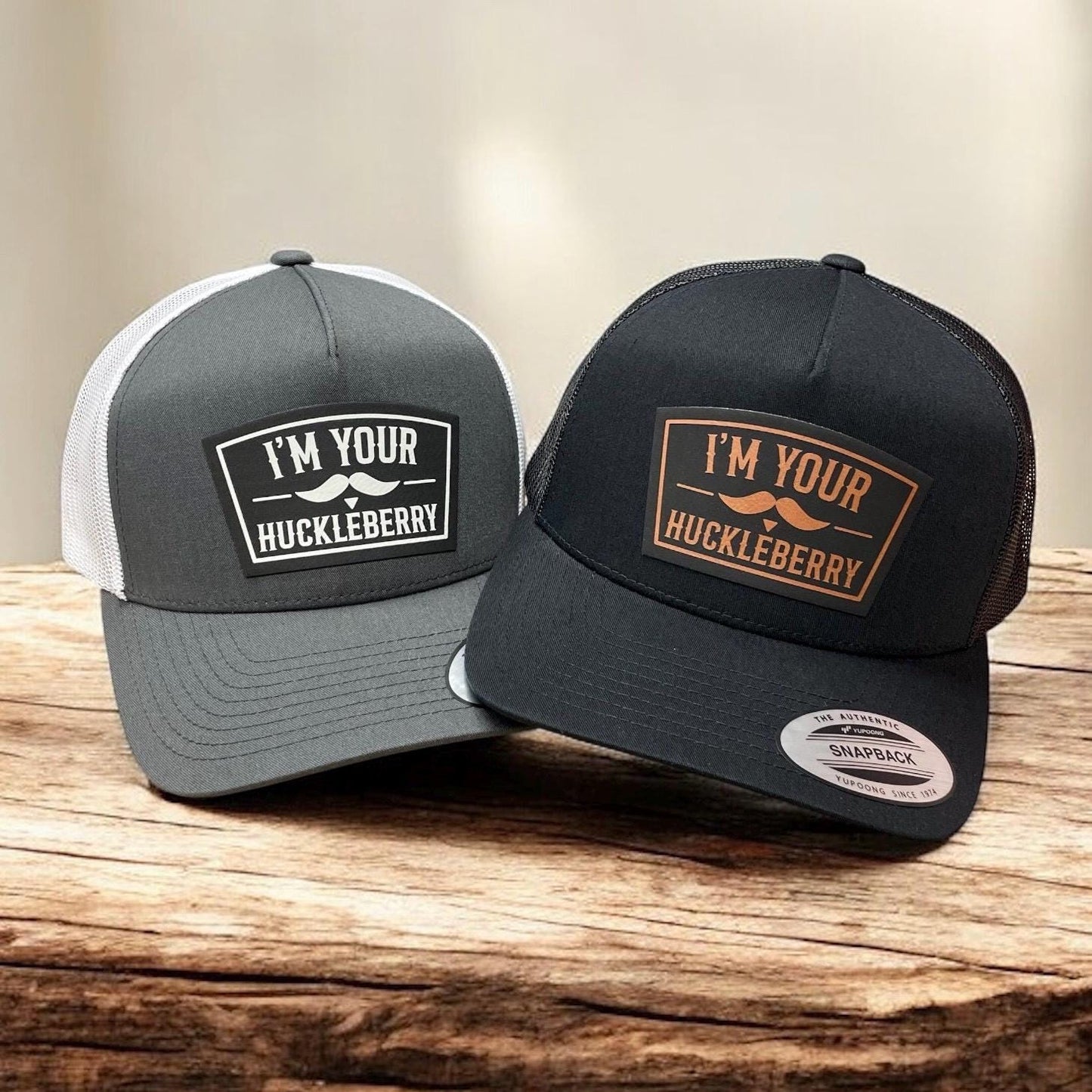 I'm Your Huckleberry Hat / Doc Holliday Trucker Cap / 5 Panel / Patch Trucker Hat / White Patch Hat / Gift for Men / Christmas Gift