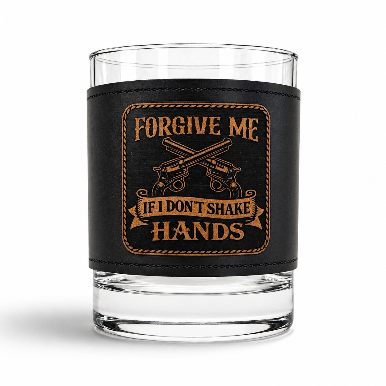 Doc Holliday Iconic Quotes Leatherette Whiskey Glasses I