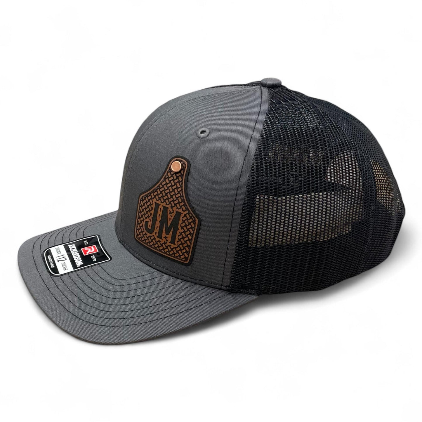 Custom Cattle Tag Hat | Cattle Ear Tag Trucker Cap | Custom Trucker Hats | Ranch Brand Hats | Western Style Hat | Groomsman Hats