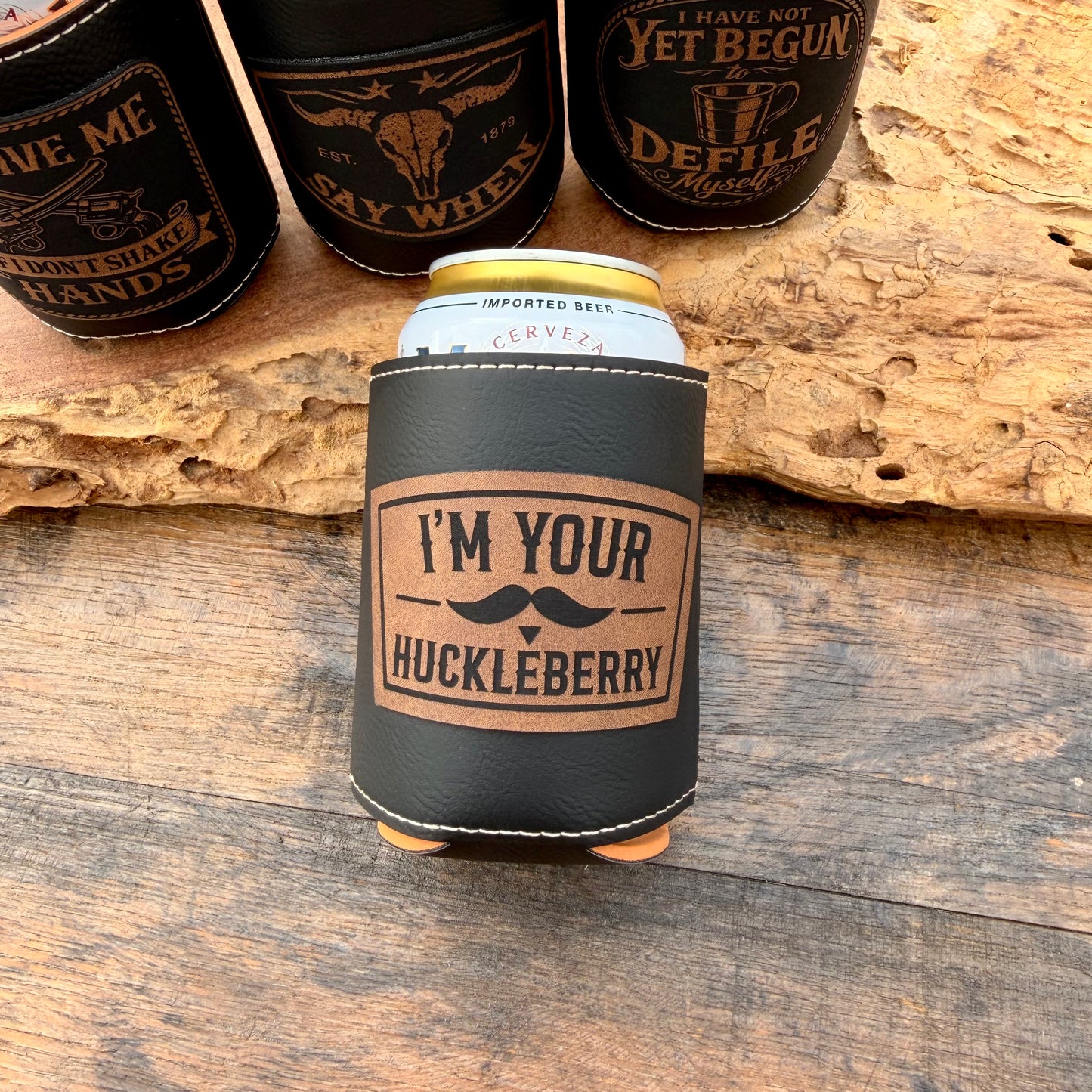 Doc Holliday Leatherette Can Cooler - Iconic Western Movie Quotes