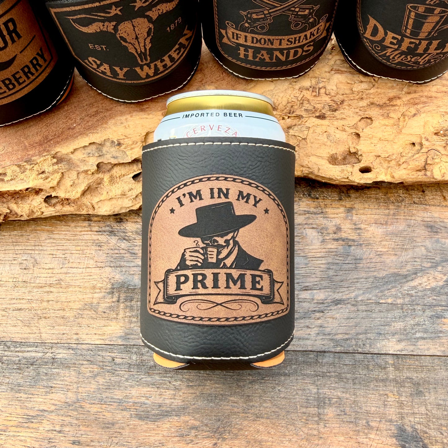 Doc Holliday Leatherette Can Cooler - Iconic Western Movie Quotes