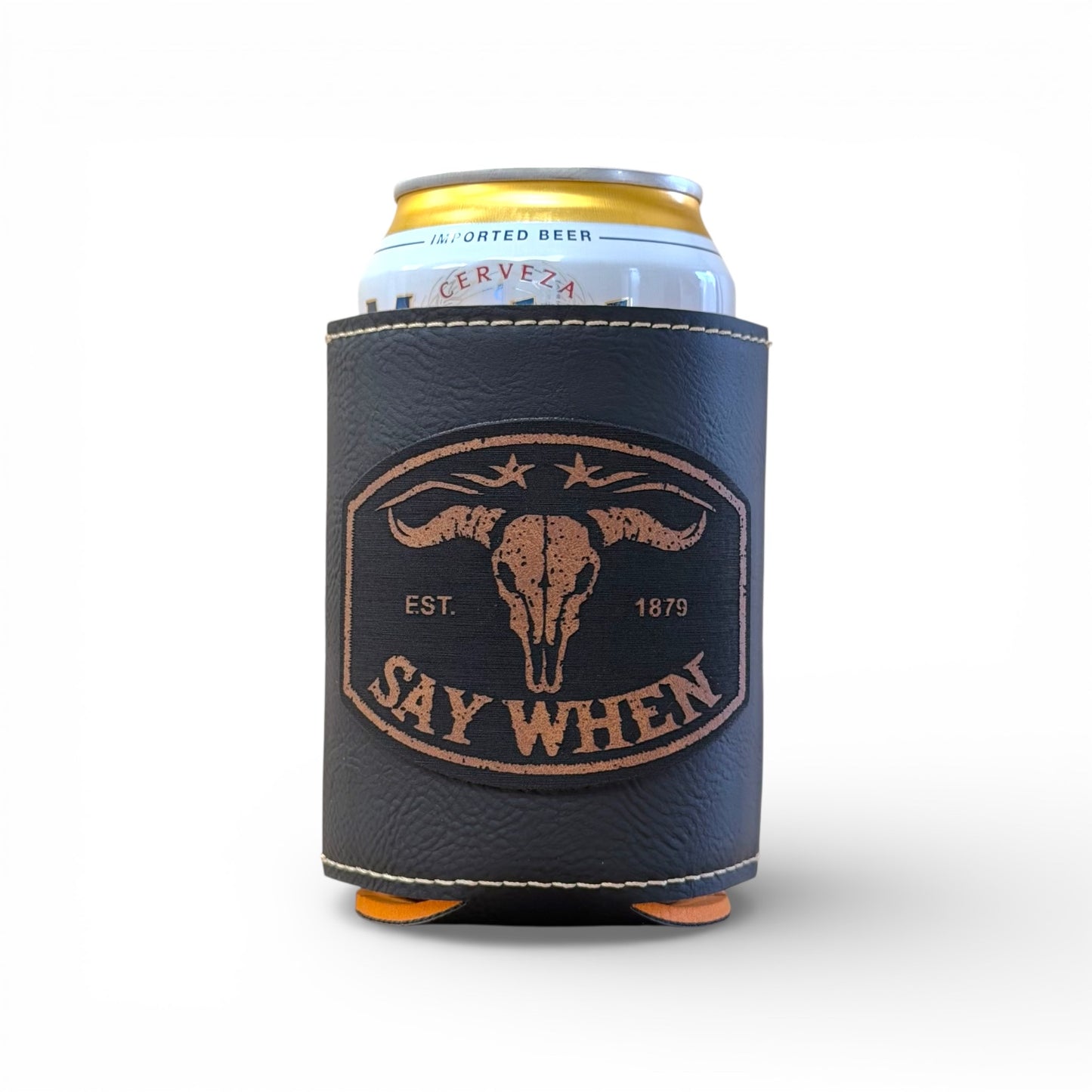 Doc Holliday Leatherette Can Cooler - Iconic Western Movie Quotes