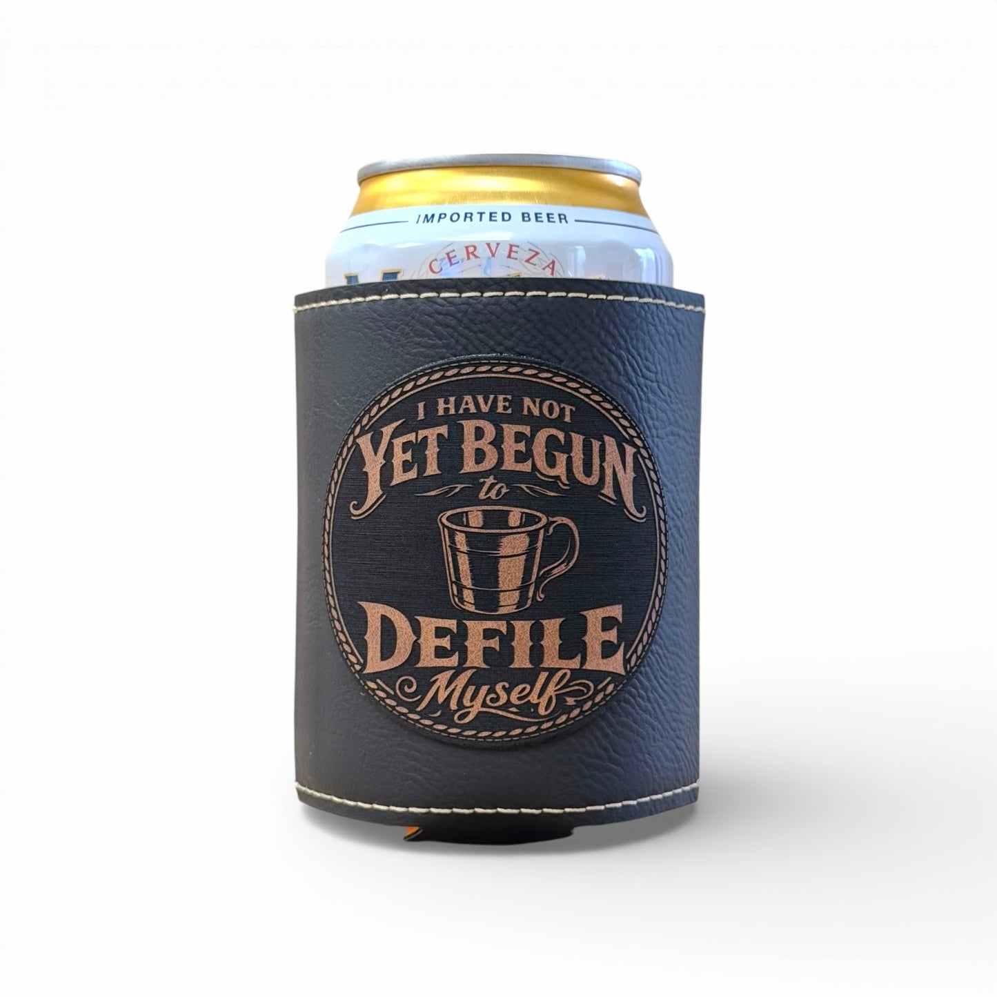 Doc Holliday Leatherette Can Cooler - Iconic Western Movie Quotes