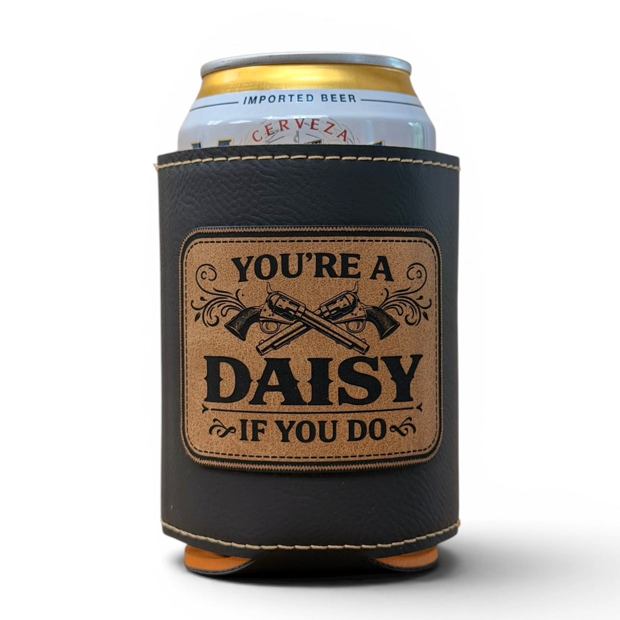 Doc Holliday Leatherette Can Cooler II - Iconic Western Movie Quotes