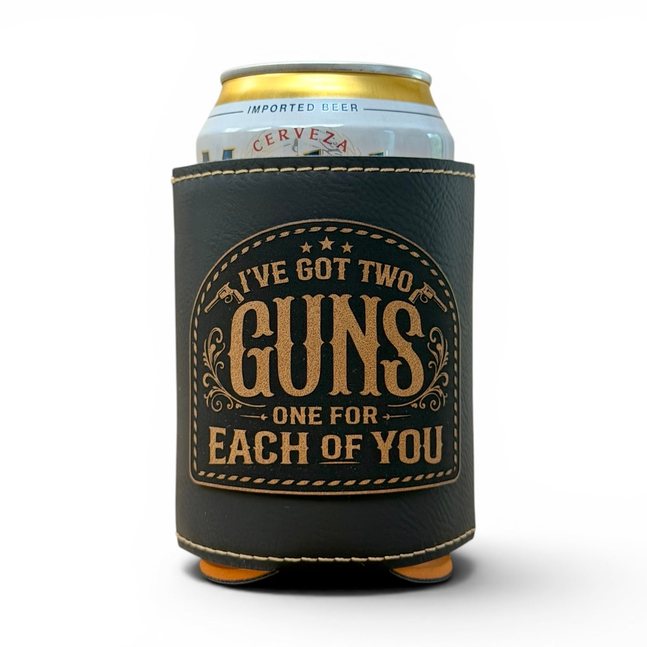 Doc Holliday Leatherette Can Cooler II - Iconic Western Movie Quotes
