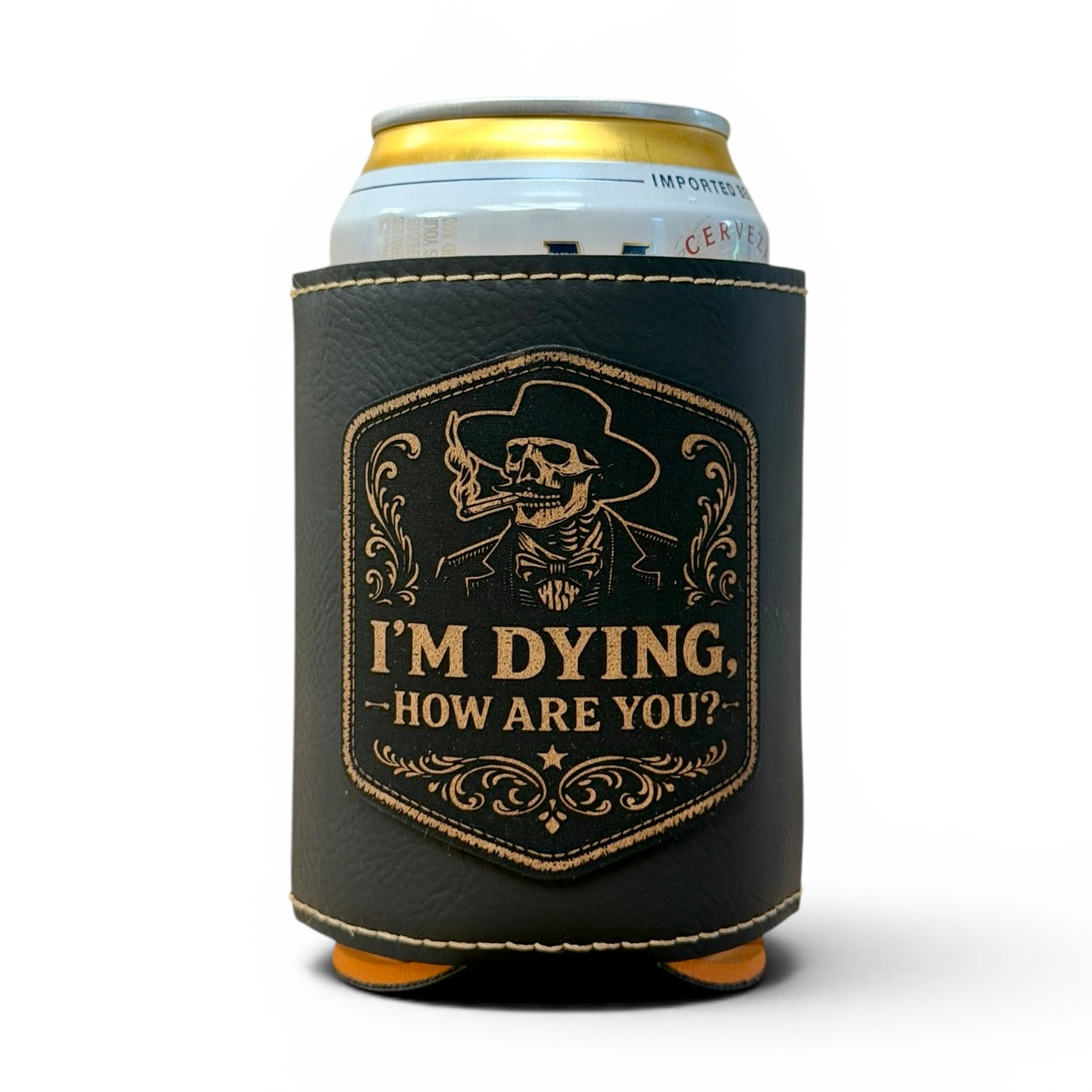 Doc Holliday Leatherette Can Cooler II - Iconic Western Movie Quotes