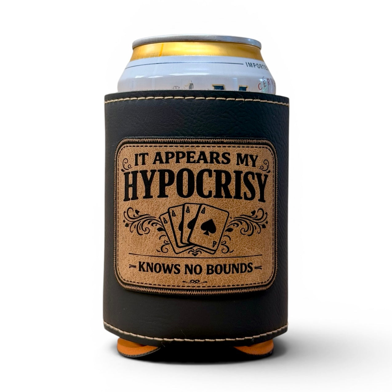 Doc Holliday Leatherette Can Cooler II - Iconic Western Movie Quotes