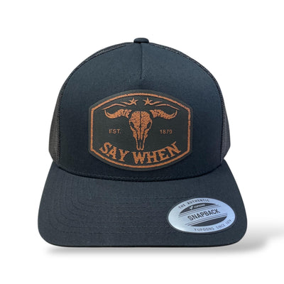 Say When Hat – Doc Holliday Trucker Cap, YP Classics 5-Panel Patch Cap, Gift for Men