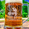 Doc Holliday Mug / Defile Myself / Engraved 23 oz. Glass Beer Mug / Gift for Him / Gifts for Men  / Father's Day Gift