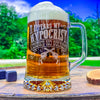 Doc Holliday Mug / My Hypocrisy / Engraved 23 oz. Glass Beer Mug / Gift for Him / Gifts for Men  / Father's Day Gift / Valentine's Day Gift