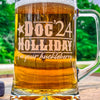 Doc Holliday Mug / Doc ‘24 / Engraved 23 oz. Glass Beer Mug / Gift for Him / Gifts for Men  / Father's Day Gift