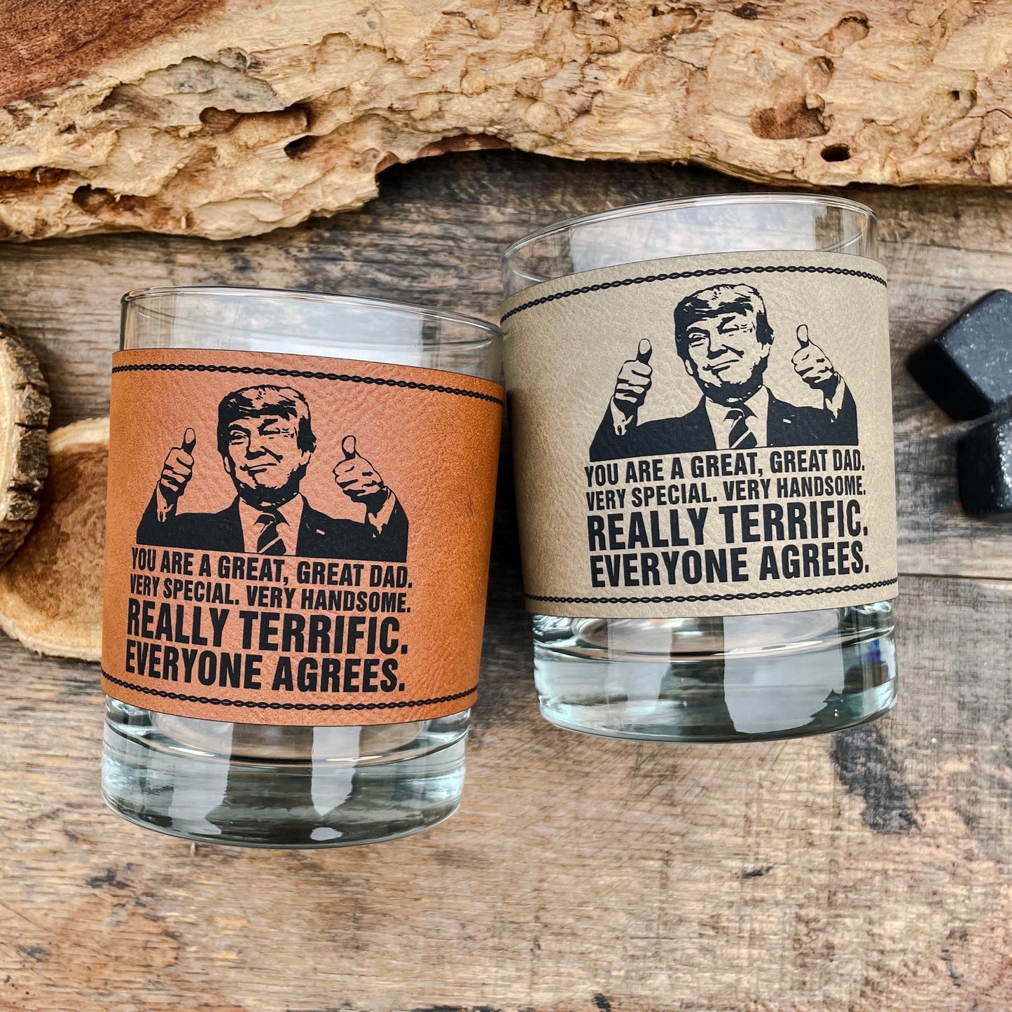 Trump DAD Funny Whiskey Glass / Father's Day Gift / Valentine's Day Gift