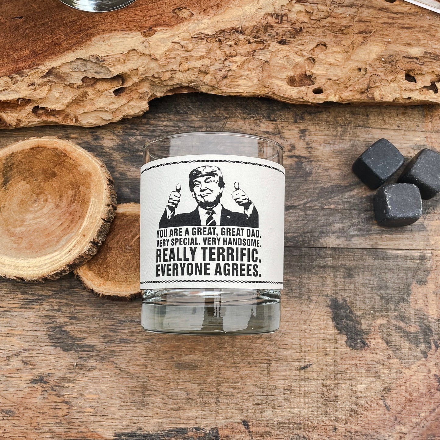 Trump DAD Funny Whiskey Glass / Father's Day Gift / Valentine's Day Gift