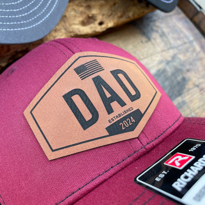 Dad Hat / Custom Dad Trucker Cap / PawPaw Hat / New Grandpa Hat / Richardson 112 / Patch Trucker Hat / Gift for New Dad / Father's Day Gift