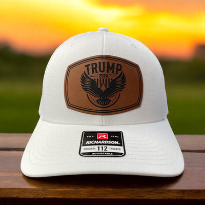 Trump 2024 Eagle Hat / Trump Trucker Cap / Trump 2024 Richardson 112 / Patch Trucker Hat /Father's Day Gift