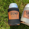 Trump 2024 Leatherette Can Cooler | Trump Vance Laser Engraved | Patriotic Drink Holder | Gift for Dad | Election Gift Idea